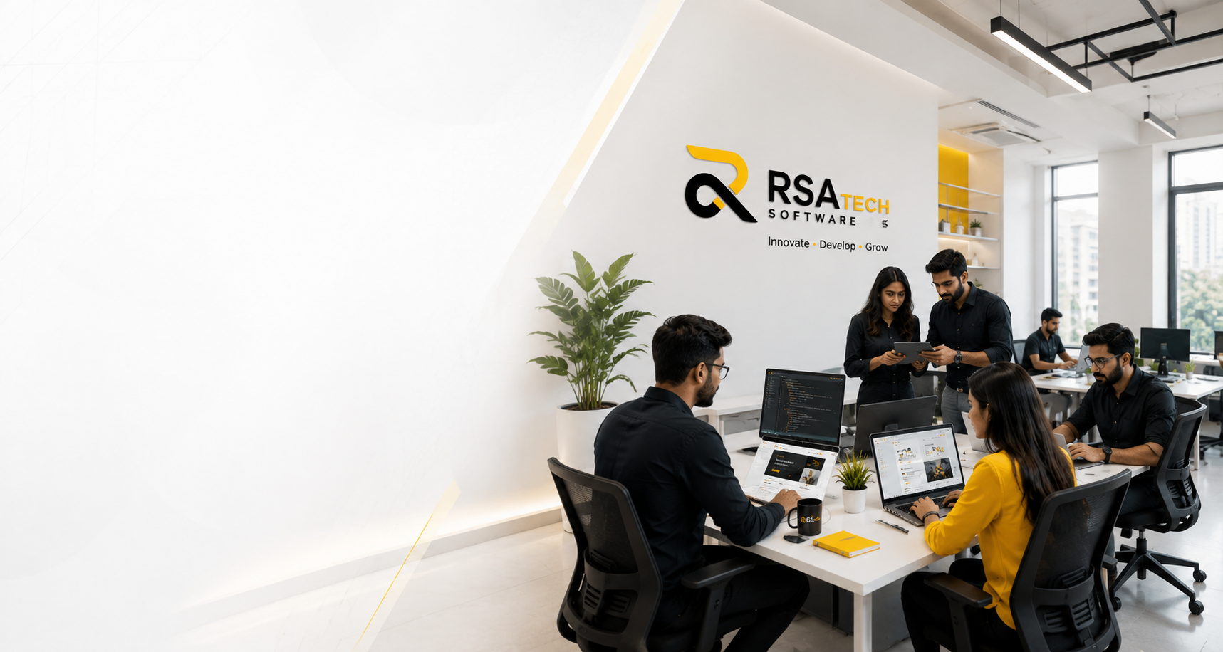RSA Tech Software team working on a client project