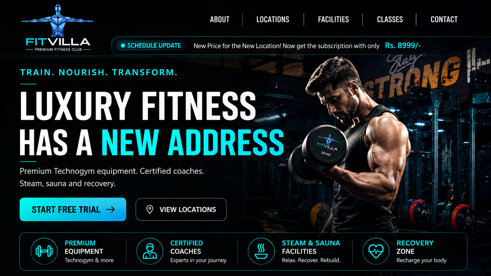 FitLife Gym website redesign project